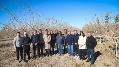 funcionarios nacionales visitaron el polo pistachero de 25 de mayo