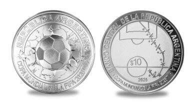 el bcra lanza una moneda conmemorativa de la copa mundial de fútbol 2026