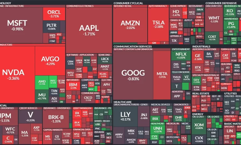 sangría en wall street tecnológicas caen hasta 5%
