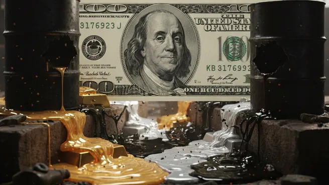 giro en los mercados estampidas en el oro, la plata y el petróleo, mientras gana fuerza el dólar