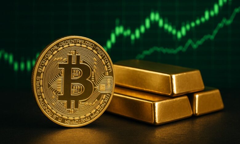 oro y bitcoin recuperándose, crudo cede e índices en máximos históricos