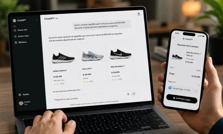 mercado libre, tiendanube y las tarjetas impulsan pagos agénticos para comprar en chatgpt sin clics